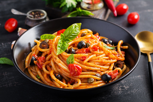 Pasta with spicy anchovies
