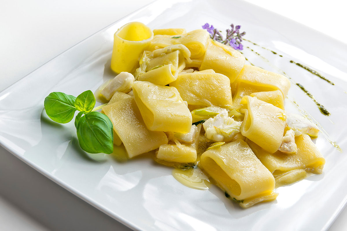 Paccheri with grouper