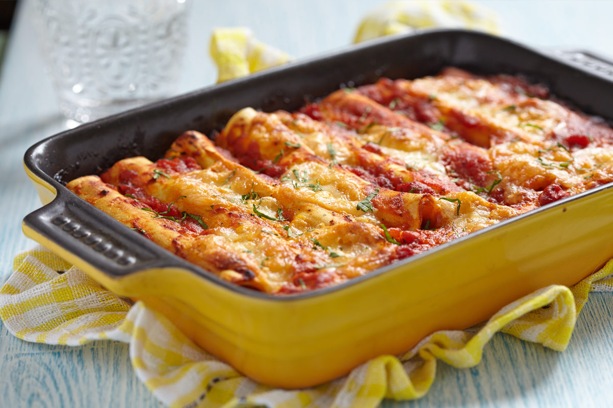 Calabrian baked cannelloni
